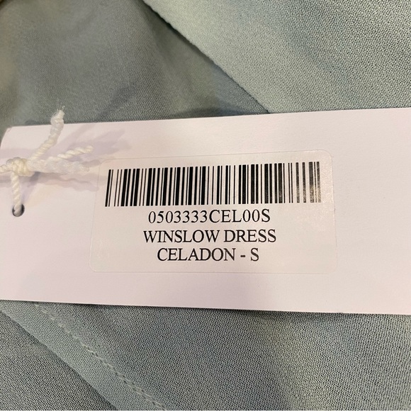 Reformation-CELADON color Maxi wrap dress wedding guest/vacation style/summer - Picture 6 of 6